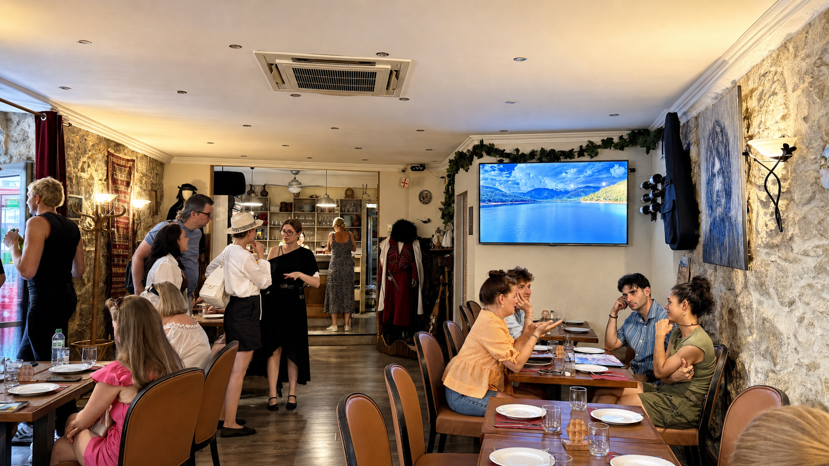 Restaurant Toné Géorgien — l’atmosphère du lieu
